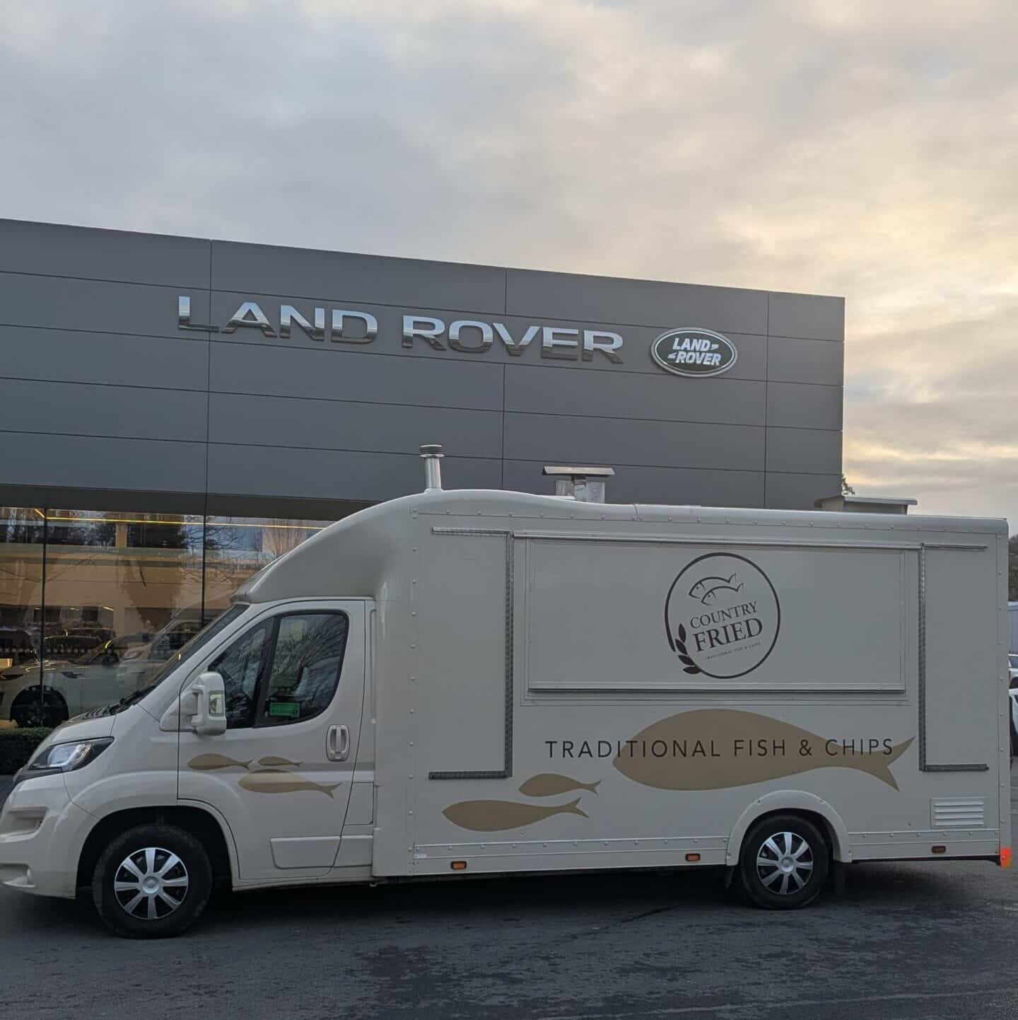 Fishing Land Rover Professional Mobile Fish & Chips for Business Events